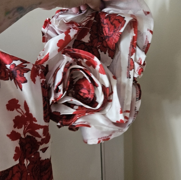 Ny & co red and white dress 3x - Picture 7 of 9